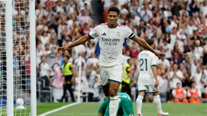 بيلينجهام رجل مباراة ريال مدريد وملقا في الدوري الإسباني