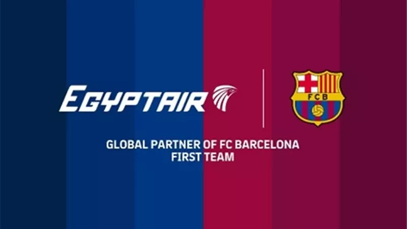 مصر للطيران ونادي برشلونة الإسباني يوقعان إتفاقية شراكة