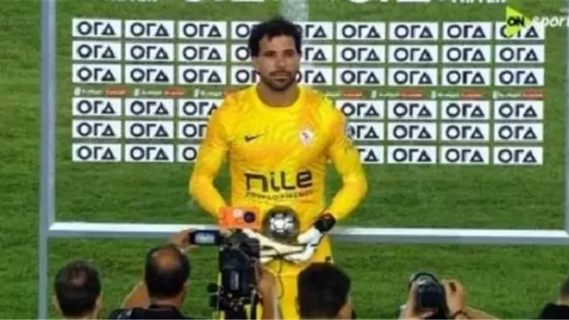 مهدي سليمان رجل مباراة الزمالك والبنك الأهلي