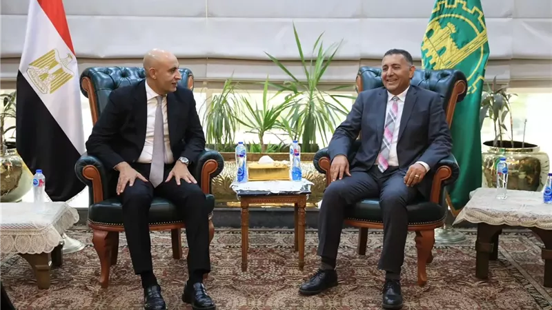 محافظ القليوبية يستقبل وزير التعليم بديوان عام المحافظة