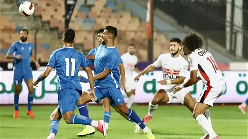 الزمالك يتقدم على منتخب السويس بتروجت بهدف فى الشوط الأول