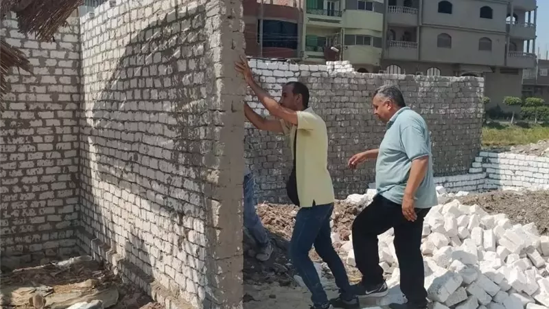 إزاله 148 حالة تعدي على الاراضي الزراعية وأملاك الدولة بالشرقية