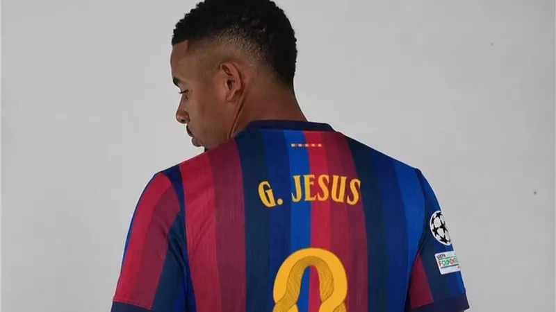 رسميًا.. برشلونة يعلن تعاقده مع جابرييل جيسوس حتى عام 2029