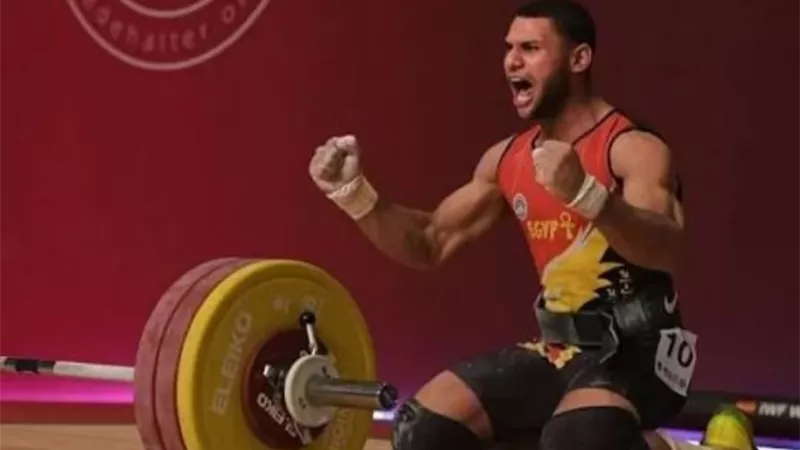 عبد الرحمن يونس يحصد ذهبية الخطف في رفع الأثقال بدورة البحر المتو
