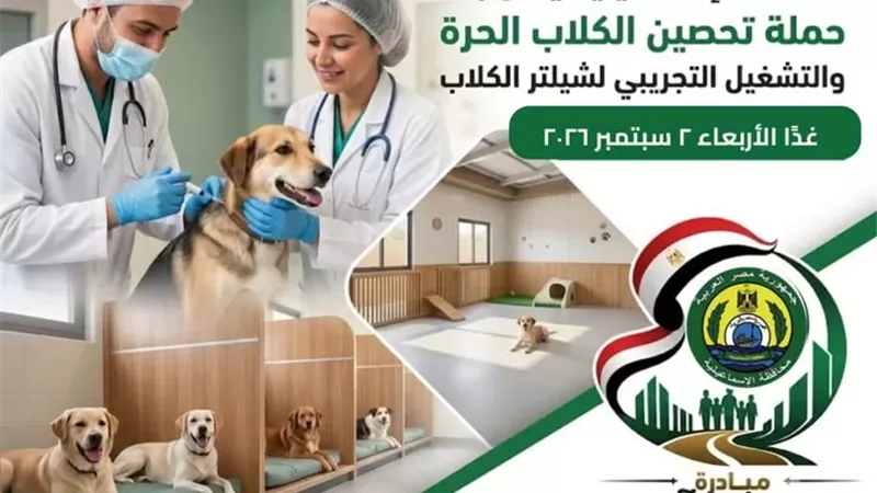 غدا..التشغيل التجريبي لشيلتر الكلاب بالإسماعيلية