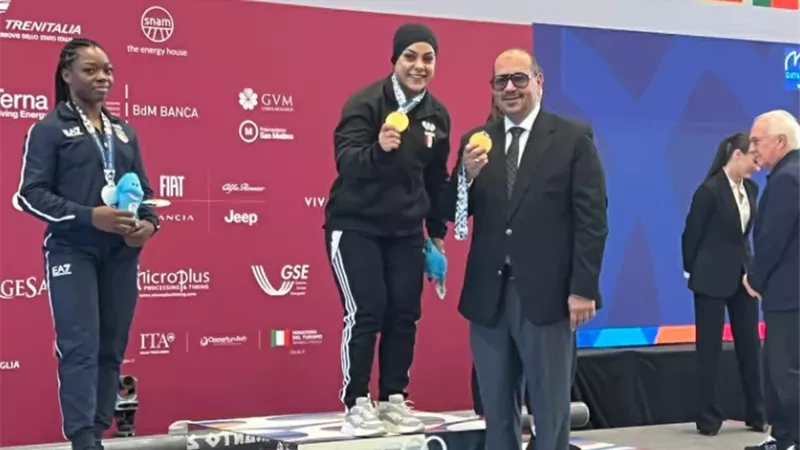 سارة سمير تحصد ذهبيتين.. ومصر الأولمبية تكتب المجد في تارانتو