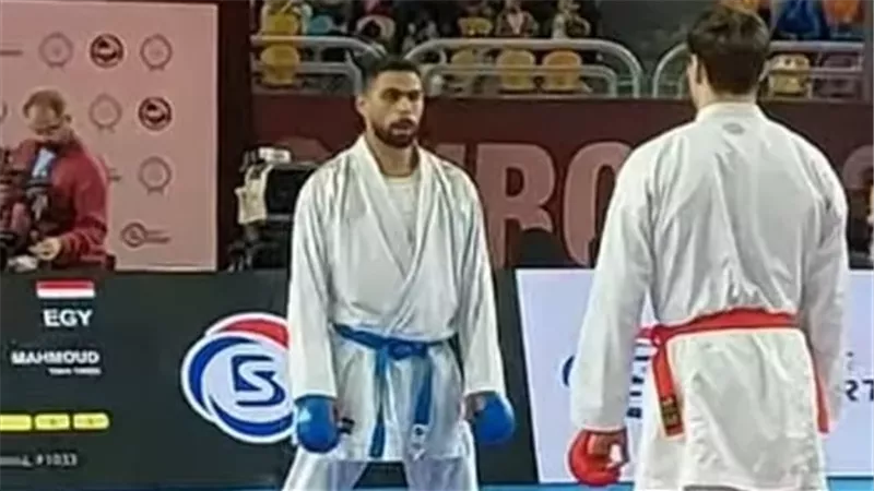 طارق محمود يضيف ذهبية جديدة لمصر في الكاراتيه بالبحر المتوسط