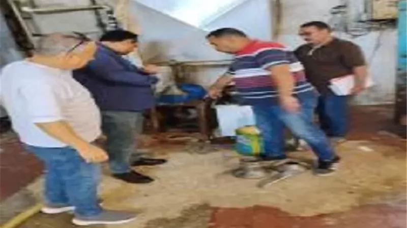 ضبط 3 أطنان ملح و 1200 لتر ألبان غير صالحة بالشرقية