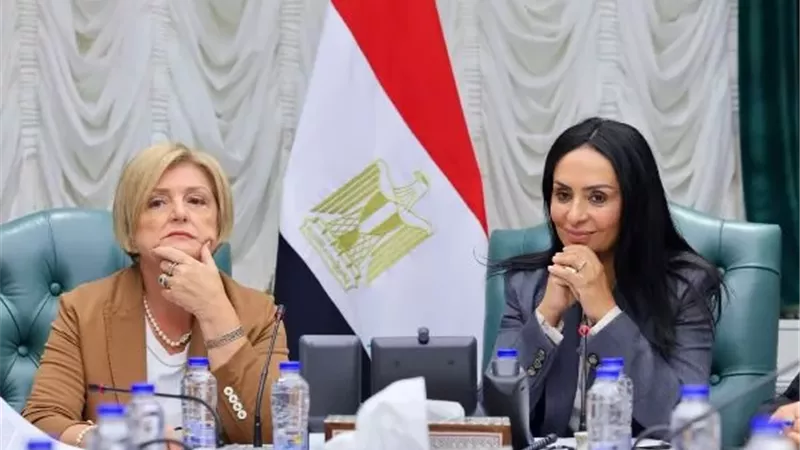 مايا مرسي تستقبل وزيرة العمل بالجمهورية الإيطالية