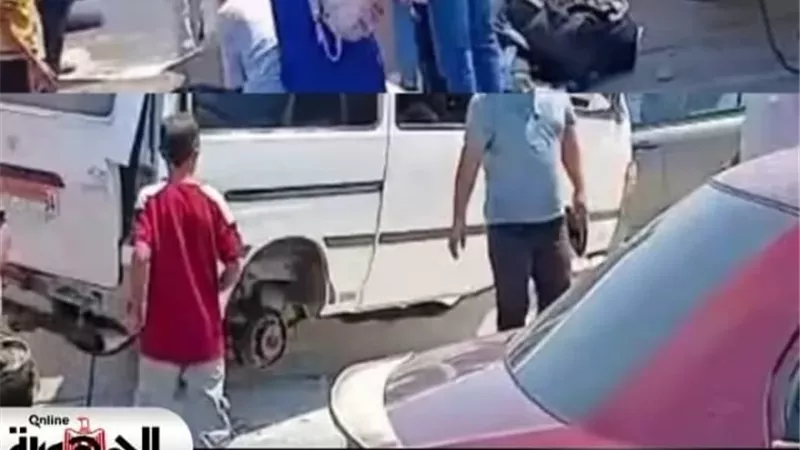 إصابة 10 أشخاص في انقلاب ميكروباص على طريق شبرا بنها الحر بالقليوبية