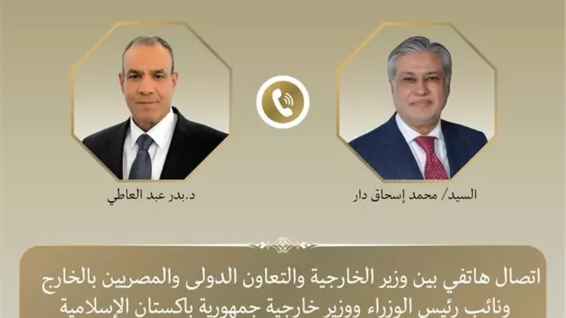 وزير الخارجية ونظيره الباكستاني يبحثان هاتفيا التطورات الإقليمية
