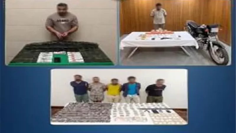ضبط 650 كجم مخدرات ومصرع 5 عناصر خطيرة عقب تبادل لإطلاق النار