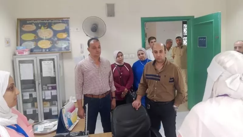 وكيل مديرية الصحة بالقليوبية يتفقد وحدة الخرقانية بالقناطر الخيرية