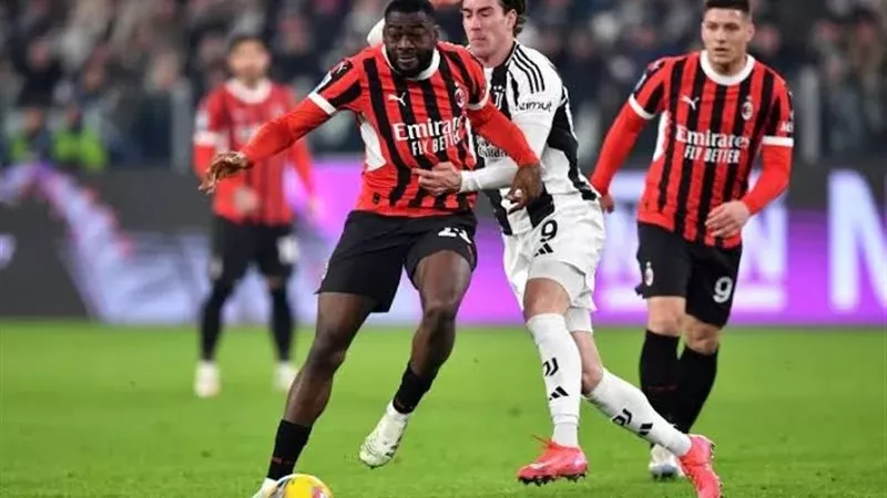 التعادل الايجابي 1/1 يحسم قمة يوفنتوس وميلان في الدوري الإيطالي