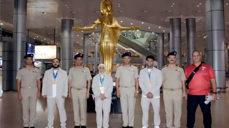 القوات المسلحة تستقبل أبطالها الرياضيين المشاركين بدورة العاب البحر الأبيض المتوسط