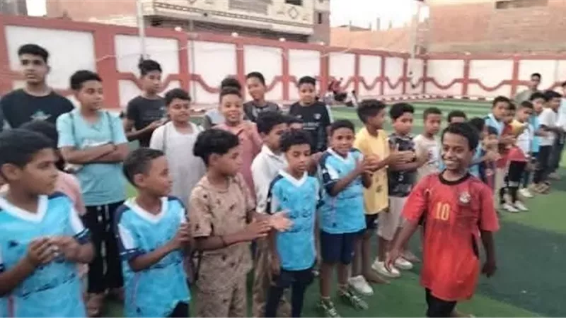 نهائي دوري خماسيات كرة القدم للطلائع بمركز شباب حجازة