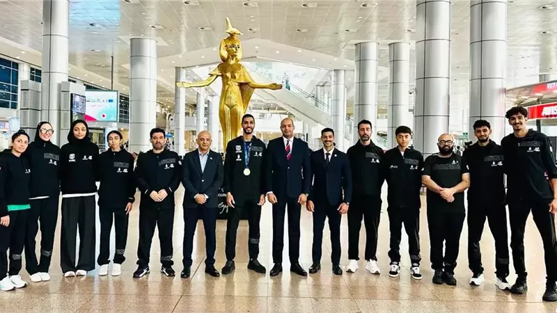 وزارة الشباب تستقبل بعثة المنتخب القومي للتايكوندو