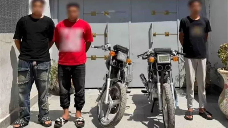 كشف ملابسات فيديو سرقة دراجة نارية ببني سويف وضبط الجناة