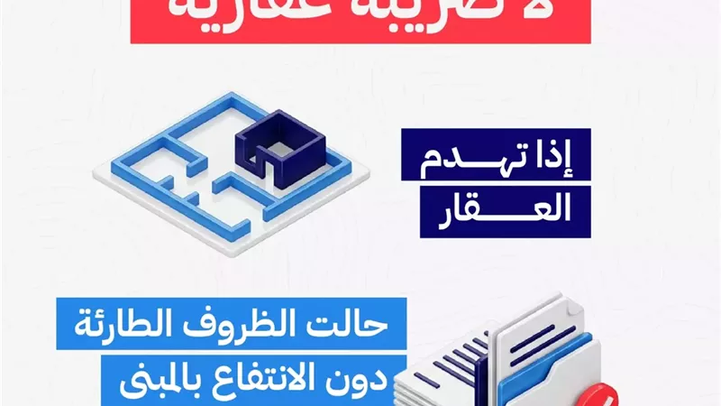 تسهيلات الضرائب العقارية.. لا ضريبة إذا حالت الظروف دون الانتفاع