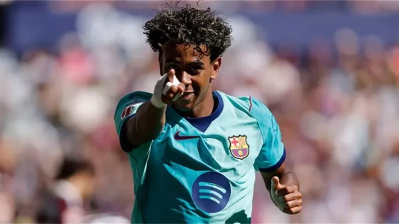 لامين يامال رجل مباراة برشلونة وليفانتي في الدوري الاسباني