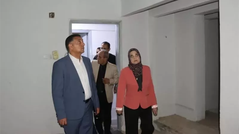 محافظ القليوبية يتابع تطوير مقر التأمين الصحي بشبين القناطر