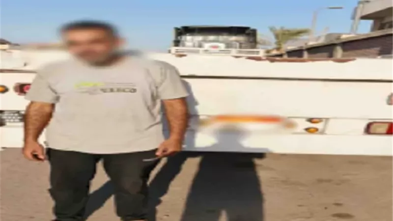 ضبط سائق نقل ركب إضاءة مبهرة خلفية بالقلبيوبية