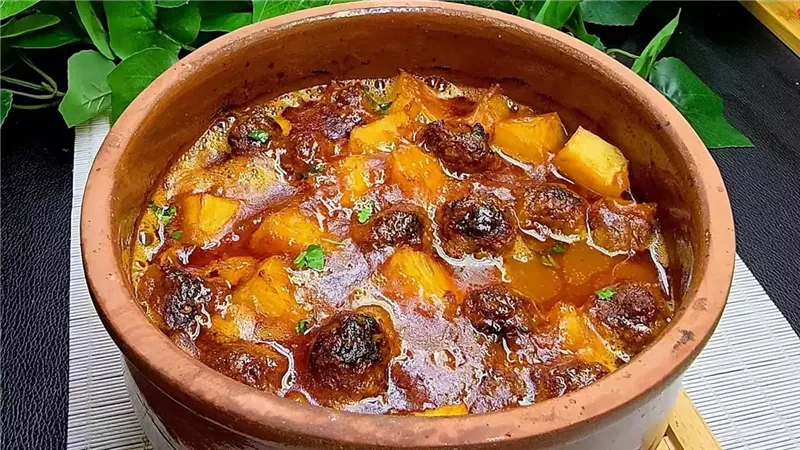 طاجن البطاطس بالكفتة