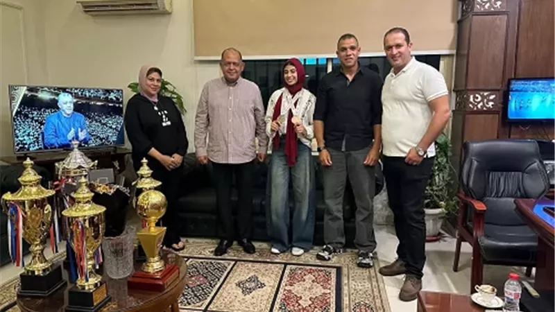 رئيس الجياد يكرم يكرم بطلة الجودو لحصولها برونزية أفريقية