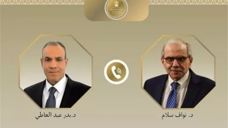 وزير الخارجية يبحث مع رئيس الوزراء اللبناني تطورات الأوضاع الإقليمية
