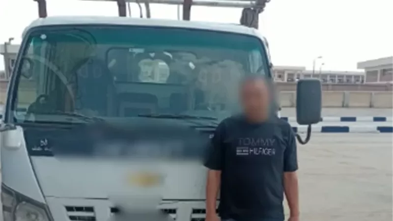 ضبط سائق الخانكة صاحب الحمولة الزائدة بعد تداول صورته على مواقع