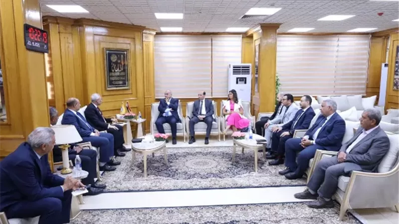 رئيس جامعة المنيا يستقبل نائب وزير المالية