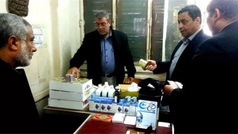 بيطري الشرقية يضبط 445 عبوة بها 21 صنف دواء مخالف بفاقوس