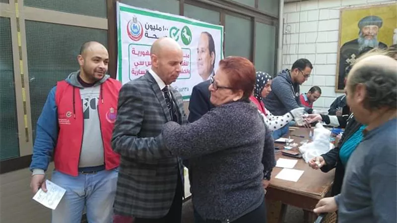 كنيسة ماري بولس بالزقازيق تشارك فى حملة ١٠٠ مليون صحة