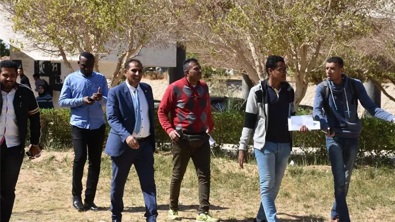 منتخب الجوالة ينظم معسكر للخدمة العامة بجامعة أسوان