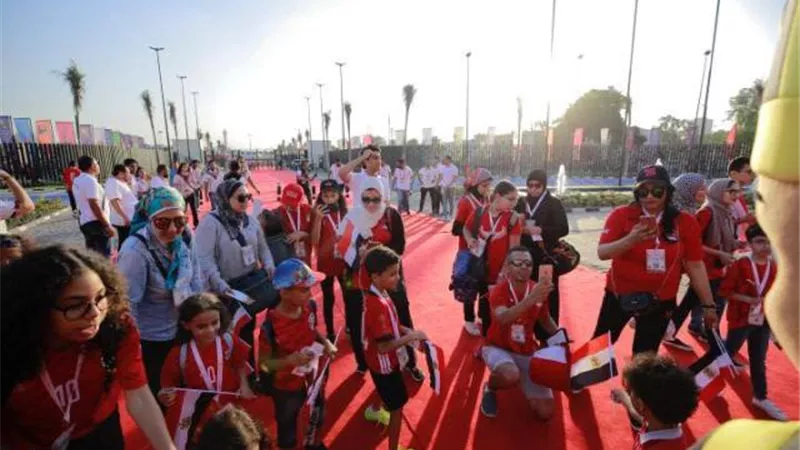 بالصور .. ممر شرقي من بريزنتيشن لتكريم أبناء الشهداء باستاد القاهرة