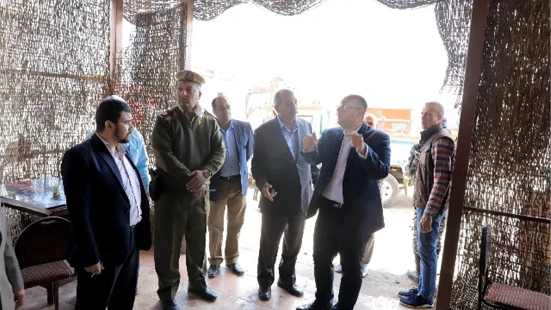 محافظ بني سويف يطالب المواطنين الالتزام بإجراءات مجابهة العدوى .صور