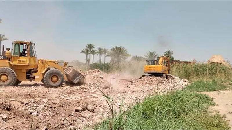 الرى.. إزالة تعديات على نهر النيل بالجيزة قام بها عضو مجلس نواب