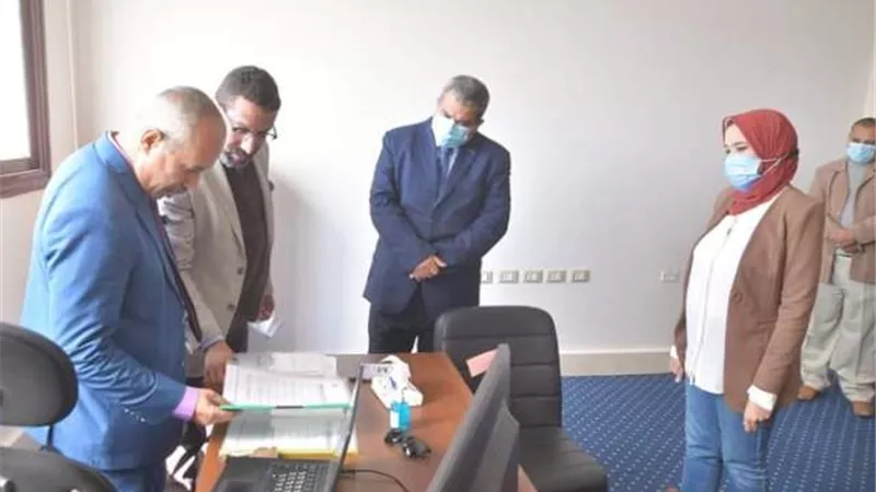 الأعلى للجامعات يعتمد وحدة التدريب علي تكنولوجيا المعلومات بالوادى الجديد.صور