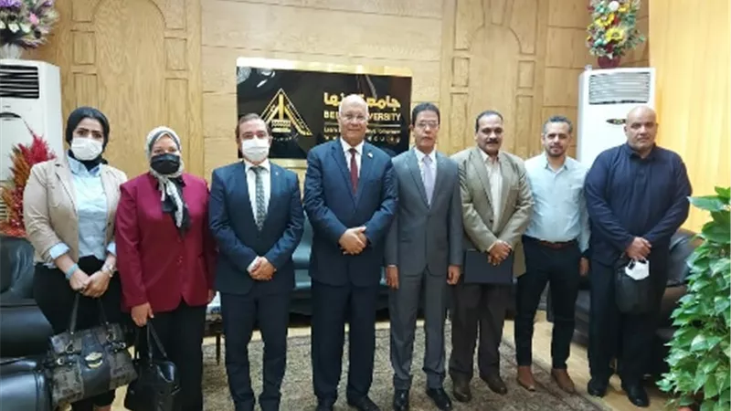 سوسه يستقبل وفد مركز الخدمات الإلكترونية والمعرفية بالمجلس الأعلى للجامعات
