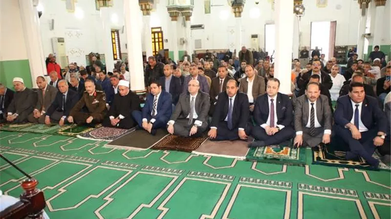 نقلها التليفزيون شعائر صلاة الجمعة الأولى من رمضان ببنى سويف