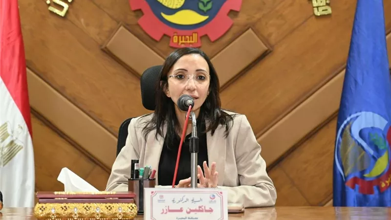 رصف الطريق المؤدي لجامعة دمنهور الأهلية بالبستان