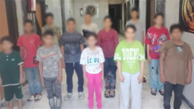 الداخلية تنقذ 14 طفلًا من يد مافيا التسول