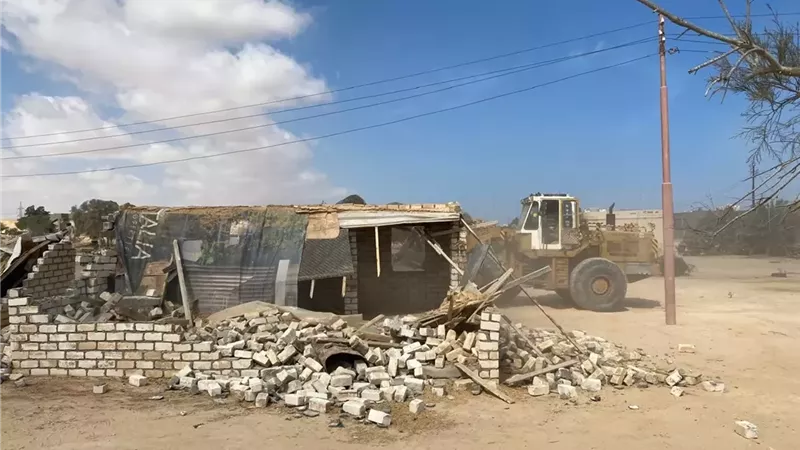 جهاز العلمين الجديدة ينفذ 23 قرارًا لإزالة التعديات على الأراضي