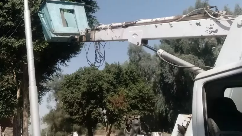 رفع كفاءة منظومة الإنارة العامة في أسيوط