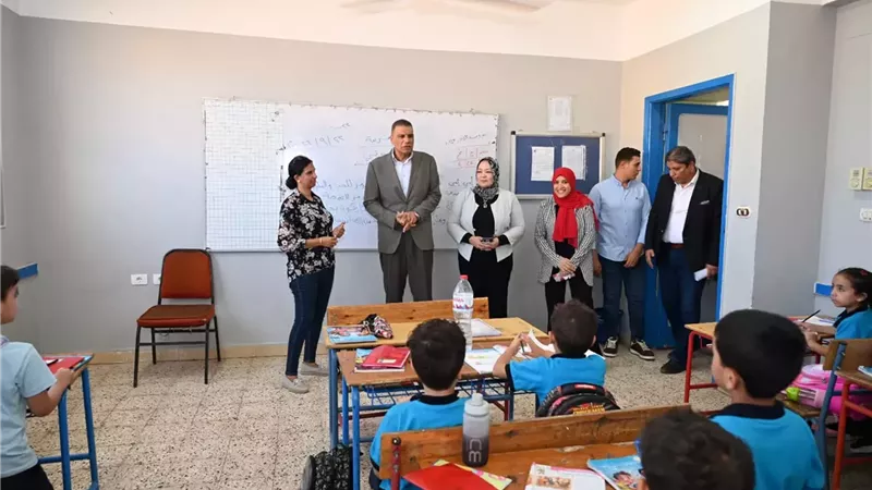 محافظ جنوب سيناء يتابع توسعات مدرسة جيل أكتوبر بشرم الشيخ