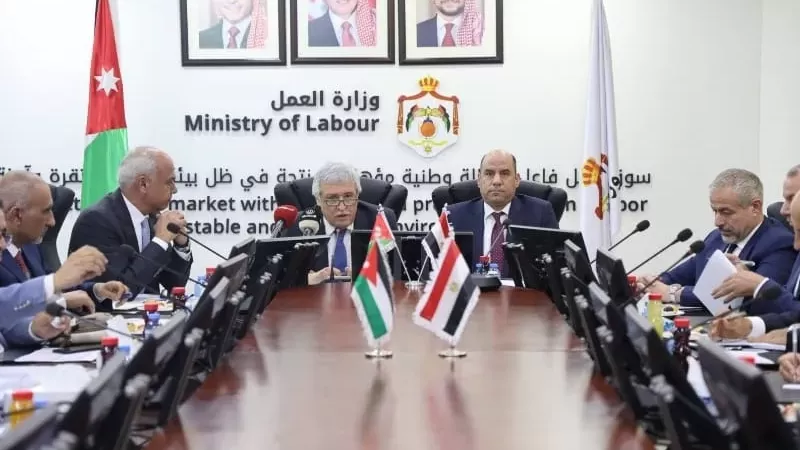 وزير العمل يبحث مع نظيره الأردني أوضاع العمالة المصرية