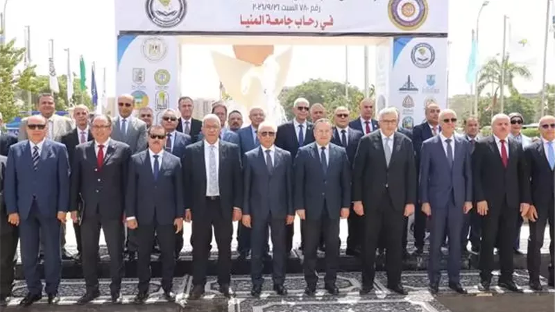رئيس جامعةالسادات يشهد إجتماع المجلس الأعلى للجامعات بجامعةالمنيا