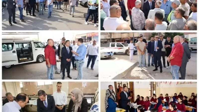 محافظ المنوفية يفاجئ مواقف ومدارس شبين الكوم بتوجيهات حاسمة