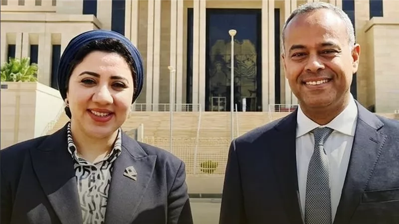 تنسيقية شباب الأحزاب تهنئ  سامح السادات وأميرة صابر بفوزهما في انتخابات اللجان النوعية بمجلس الشيوخ