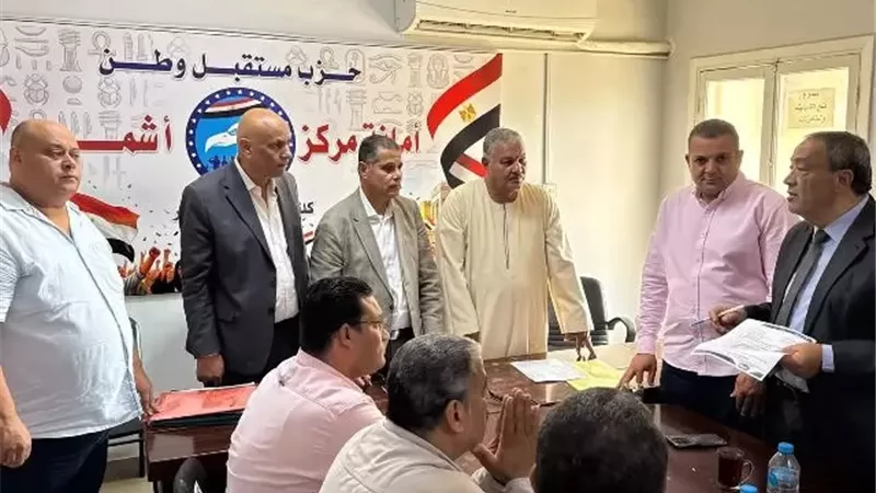 أمانة مستقبل وطن بأشمون تتأهب لجولة الأمين العام للحزب بالجمهورية